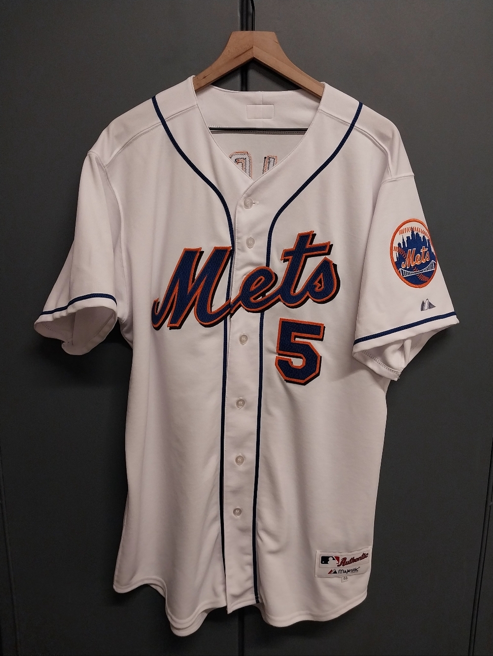 Majestic Authentic Ny Mets David Wright Autograph Rookie Home Jersey Sz 48